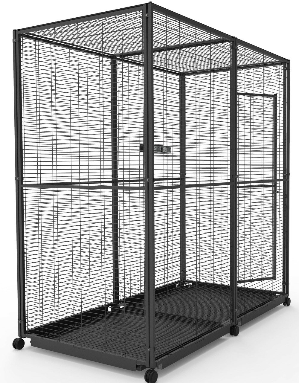 Volière mobile de jardin pour perroquets