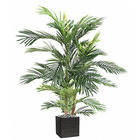 Joli palmier areca artificiel en pot multitroncs h 180 cm vert - dimhaut: h 180