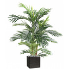 Joli palmier areca artificiel en pot multitroncs h 150 cm vert - dimhaut: h 150
