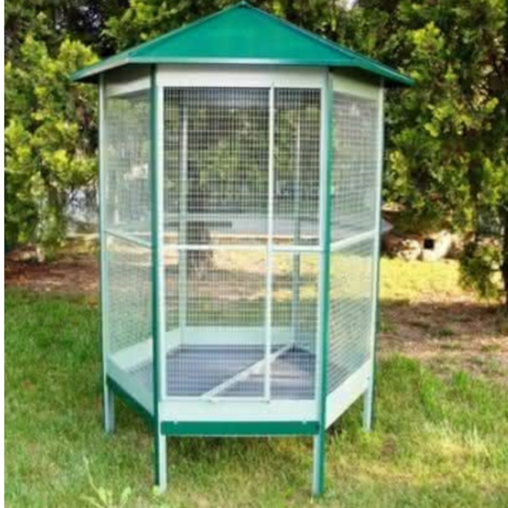 Volière pour perroquet, perruche, oiseaux exotiques rotonda 155