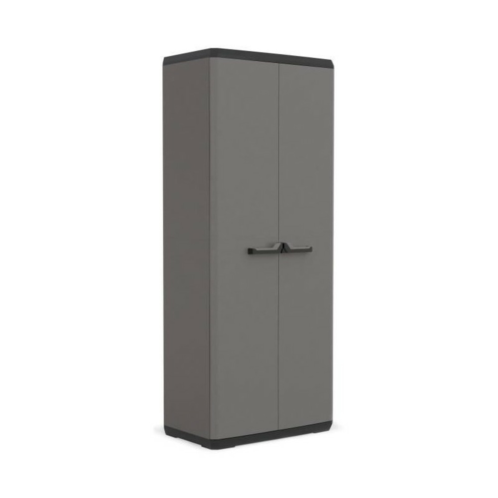 Keter armoire utilitaire piu, gris / noir, 68 x 39 x 166 cm Truffaut