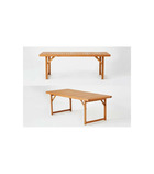 Table pliable en eucalyptus charly - 210 cm