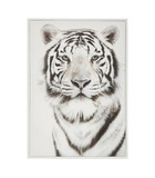 Tableau toile murale imprimée et encadrée tigre 50 x 70 cm
