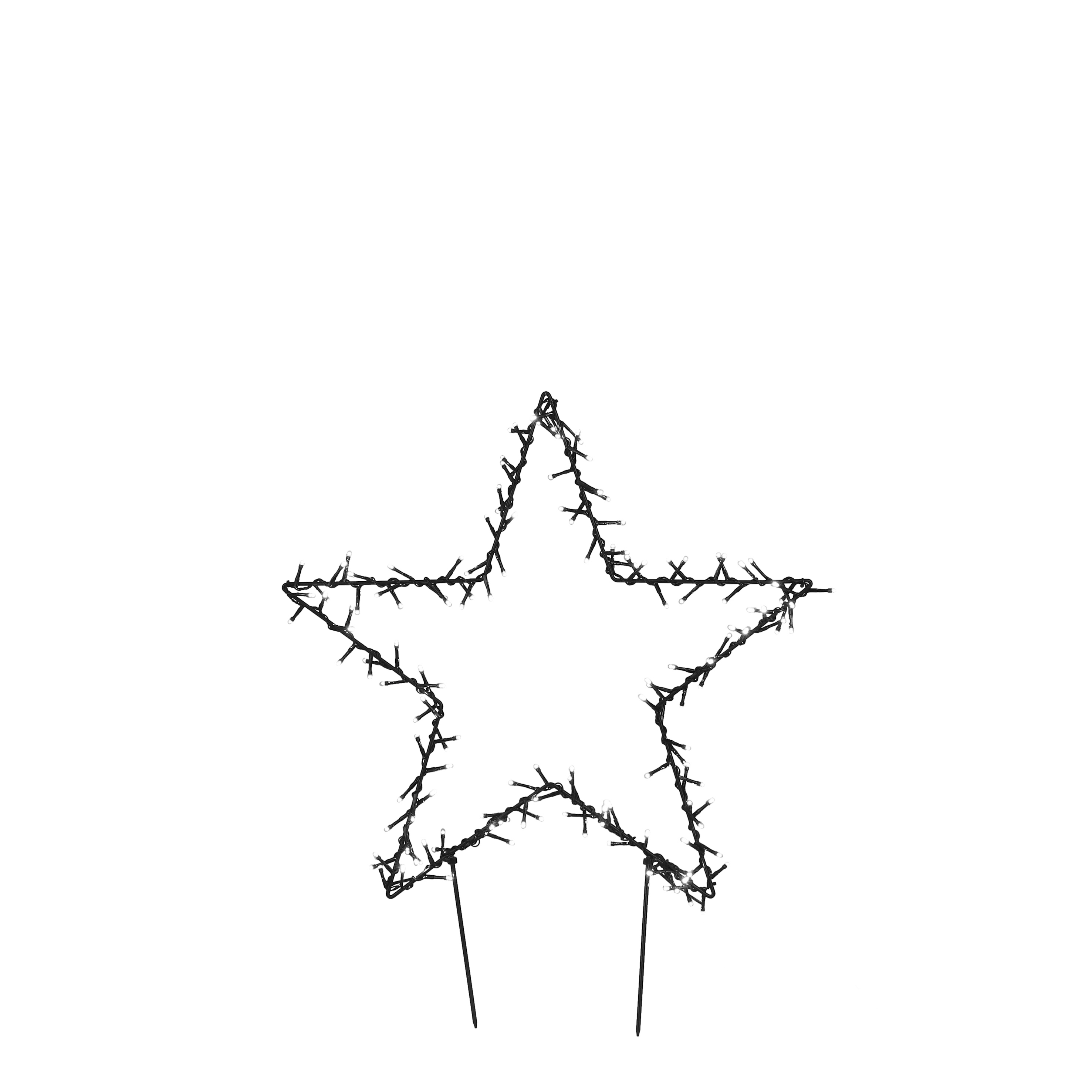 Luca lighting - bâton de jardin en forme d'étoile h73