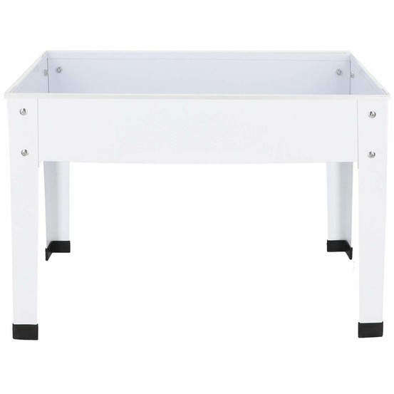 Carré potager en métal blanc 62 x 29 x 45 cm