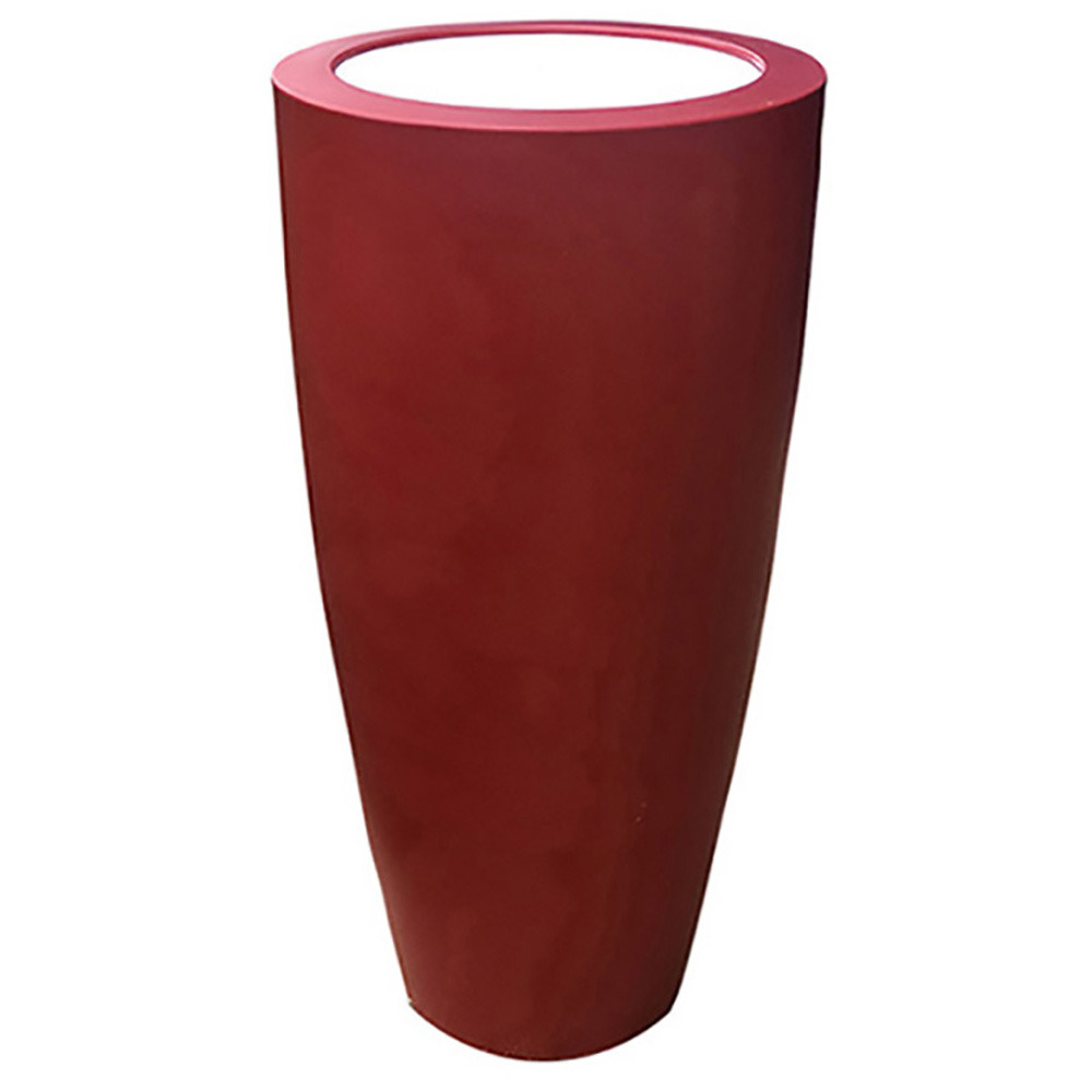 Pot conique 3 en 1 pot de fleurs-mange debout-seau à champagne dessus polyéthylè