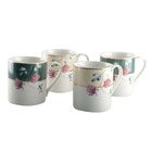 Set de 4 mugs floral