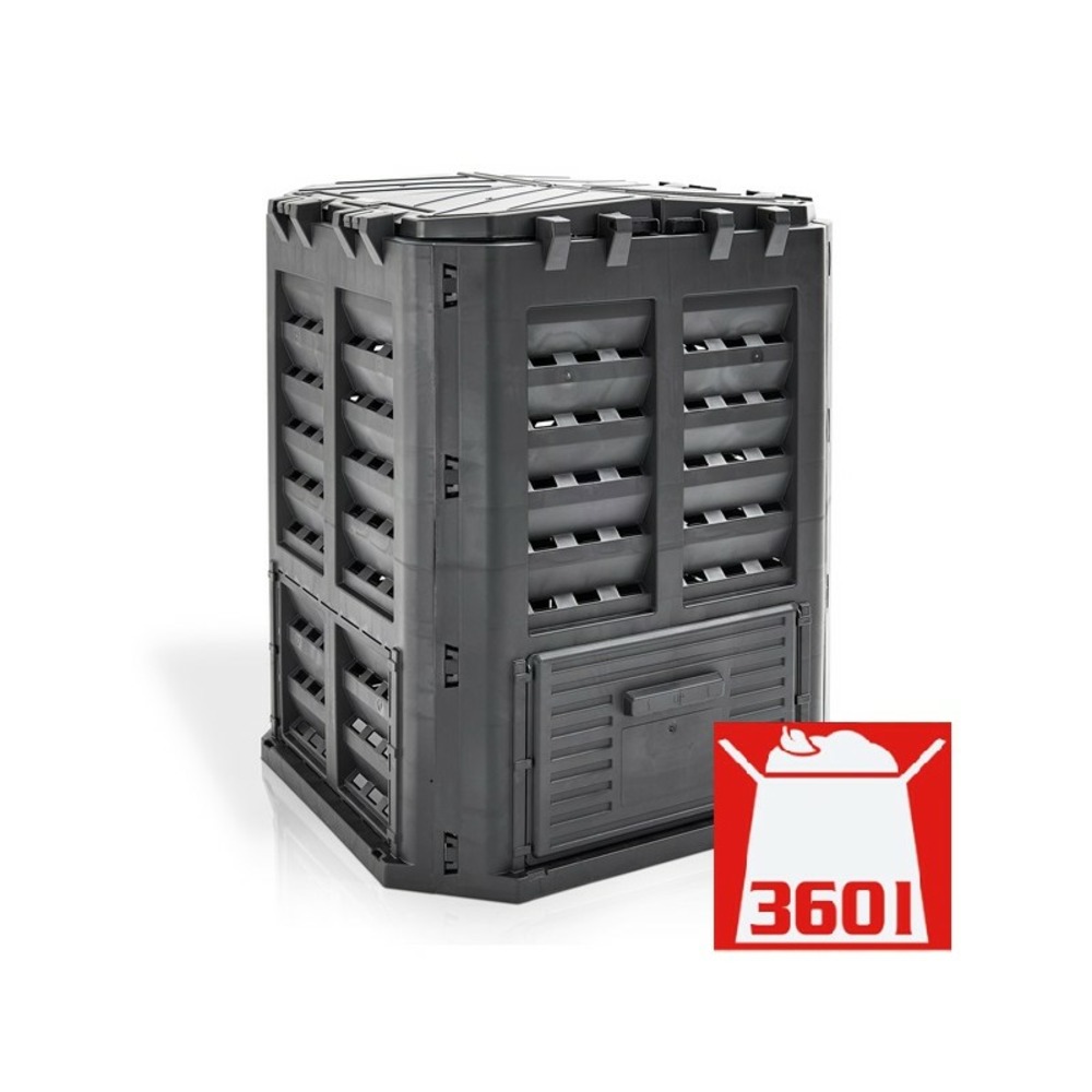 H 3060 composteur pour jardin 360l déchets de pelouse boite de compostage 69 x 69 x 84 cm