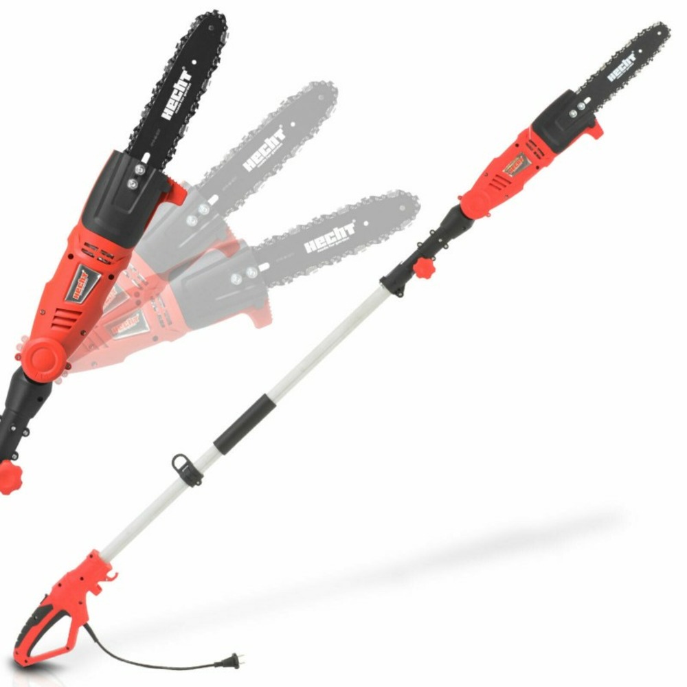 H 971 w scie a ébrancher tronçonneuse avec manche télescopique 2,80m et tête de coupe rotative