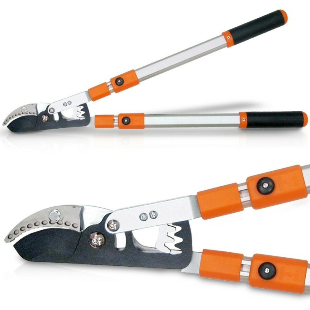 H sécateur 70-104 cm cisailles ciseaux de branche lagueur lame en acier jardin télescopique