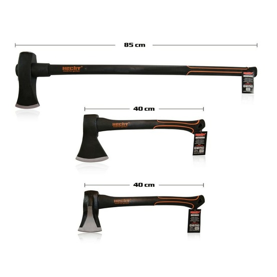 H set avec 3 haches merlin a fendre couperet hachette 40-40-85 cm nr. 2
