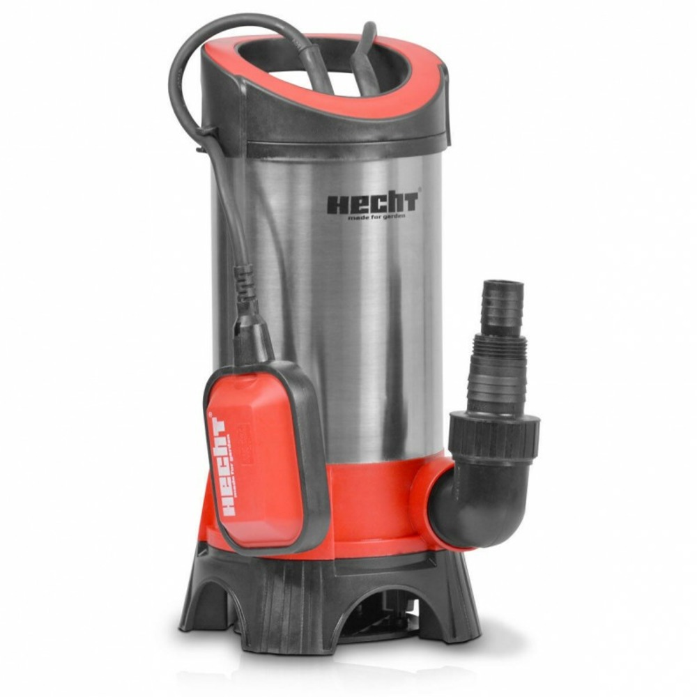 H 3011 pompe submersible en acier inoxydable pour eaux usées pompe jardin 1100w 15 500 l/h avec cable de 10m