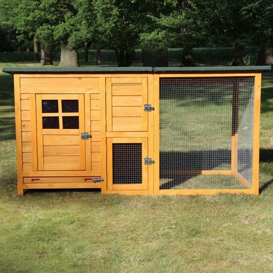 Poulailler pour jardin exteieure 5 poules r 150 x 80 x 68 cm - modele 147 flexi standard