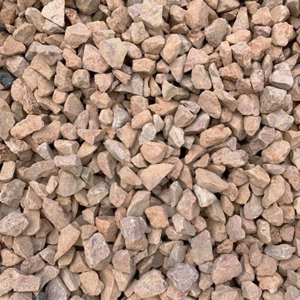 Sac de +/- 200 kg = 2,5m² gravier rose 15/25