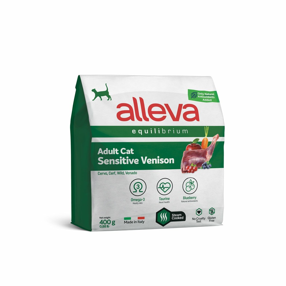 Croquette pour chat adulte, digestion sensible au cerf 0,4 kg Truffaut