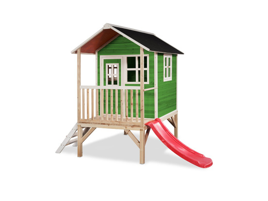 Maisonnette en bois pour enfants loft 300 vert