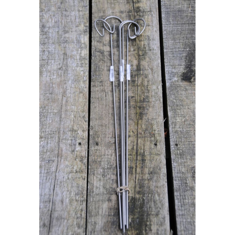 5 supports étiquette inox 60 cm | Truffaut