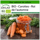 Bio - carottes - roi de l'automne - 1000 graines - avec substrat - daucus carota subsp. Sativus