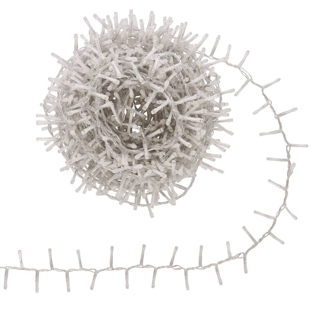 Guirlande lumineuse cluster d'extérieur 22,5 m 1125 led blanc froid 13 fonctions sur secteur