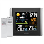 Station météo avec écran lcd coloré et 2 capteurs thermo/hygro ws6824