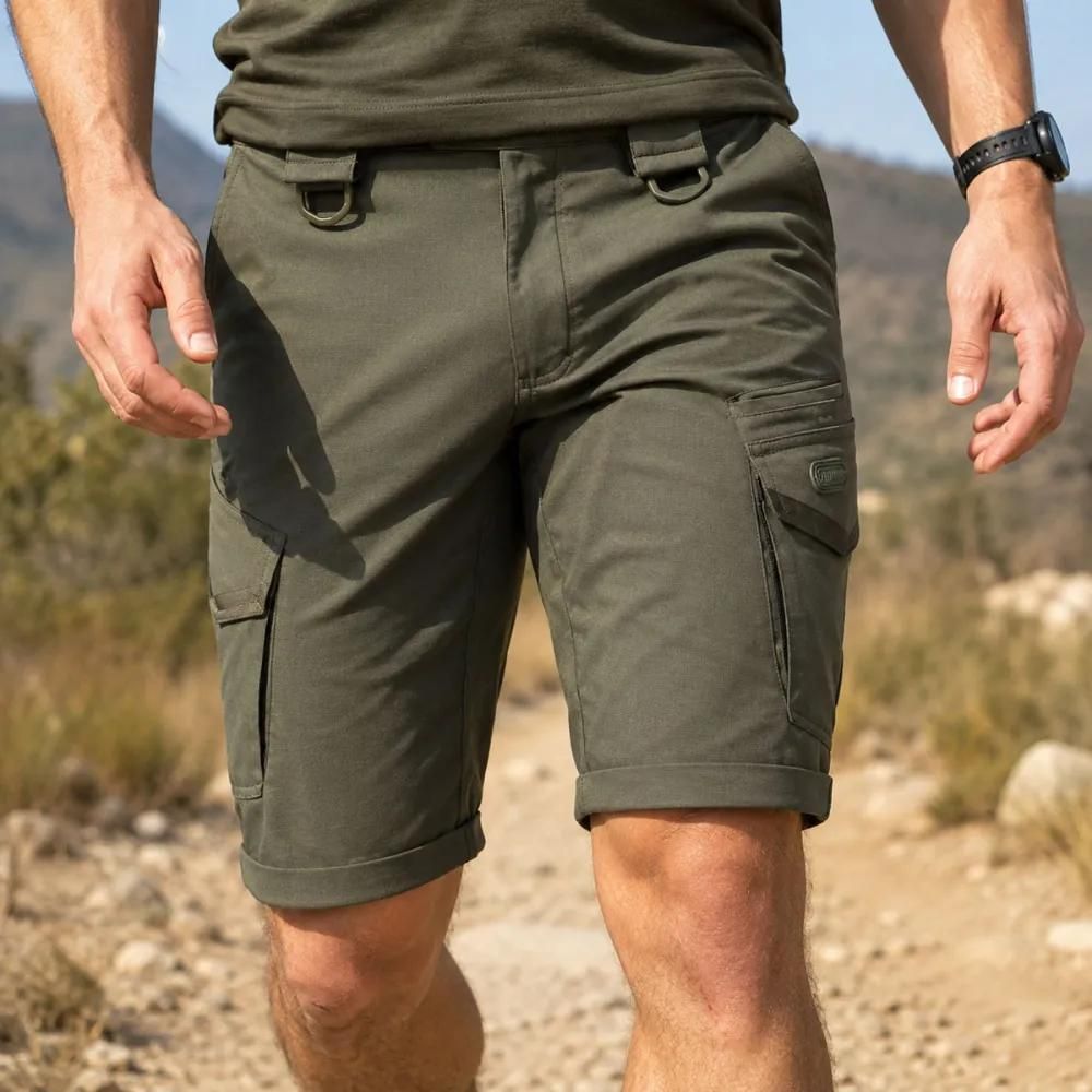 Short agressor flex coton-polyester résistant eau 64cm