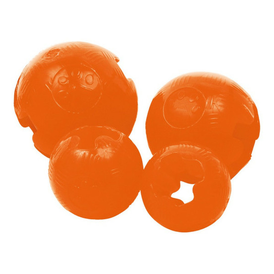 Jouet pour chien ballon orange (6.5cm)