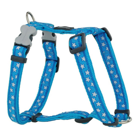 Harnais pour chien style bleu étoile 30-48 cm