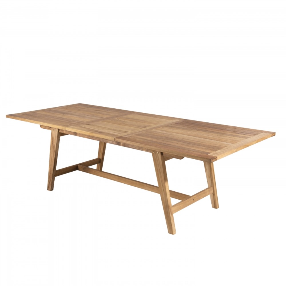Table de jardin extensible en teck 8/10 personnes l. 240 cm