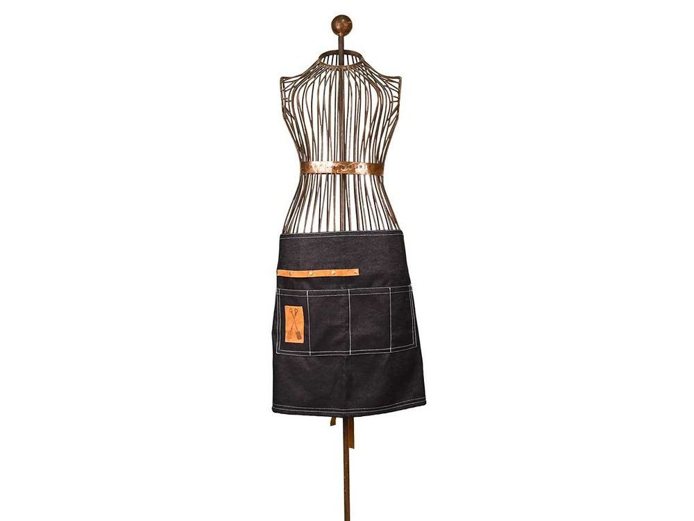 Tablier de jardinage pour femme en jean