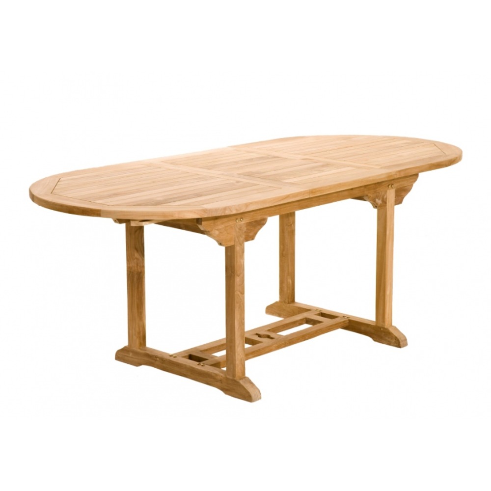 Table de jardin en teck 6/8 personnes extensible l200 cm