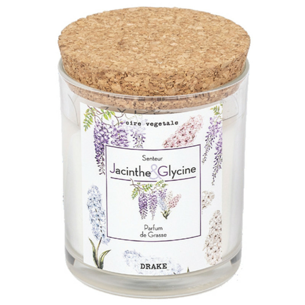Grosse bougie parfumée jacinthe glycine