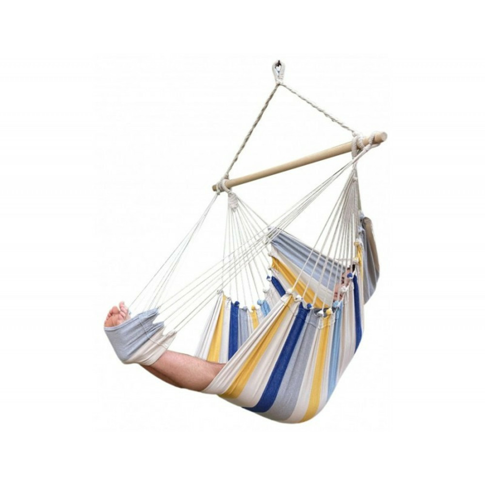 Chaise hamac géante rayée marine