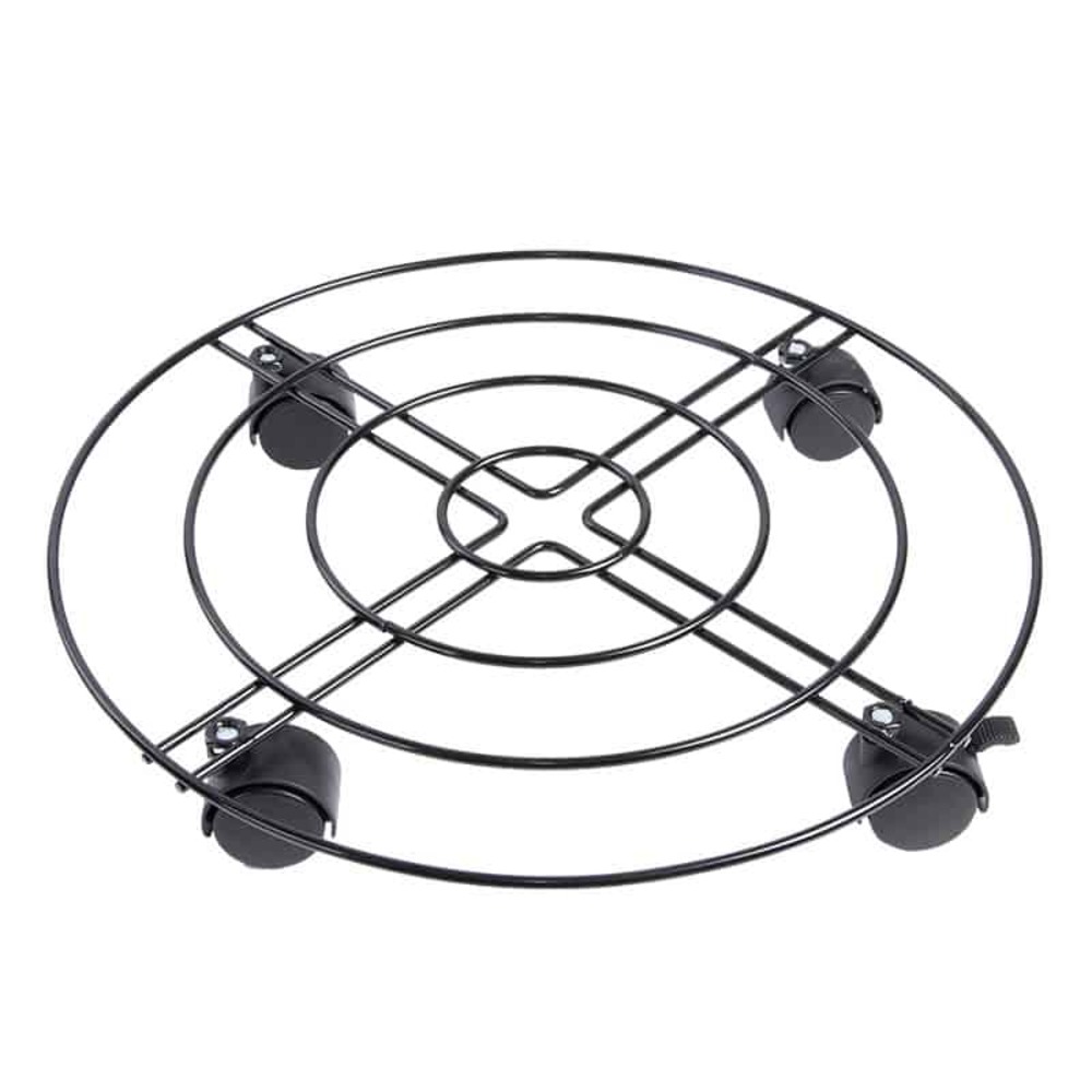 Support plantes à roulettes métal 38 cm