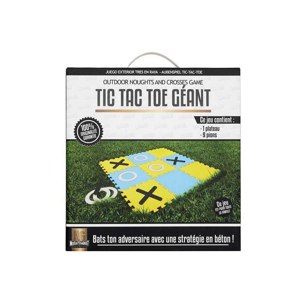 Jeu extérieur morpion géant en plastique 32 x 32 cm