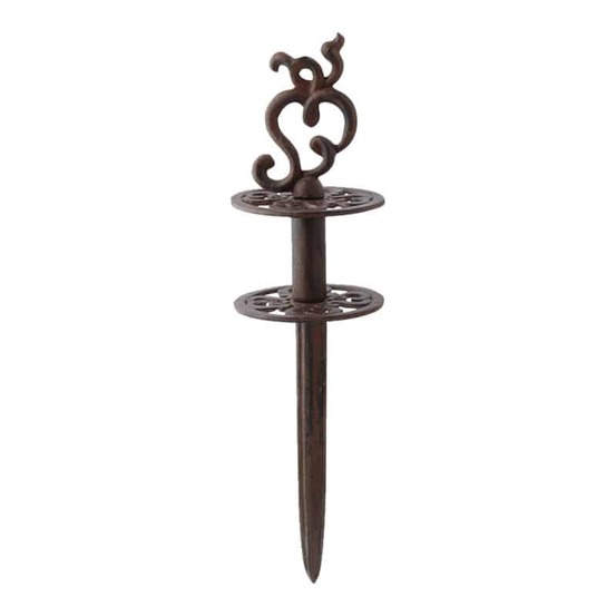 Guide tuyau d'arrosage fonte