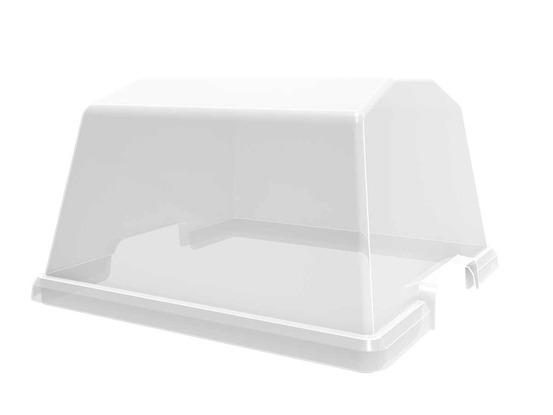 Serre plastique pour potager 37,6 x 37,6 x 21,6 cm