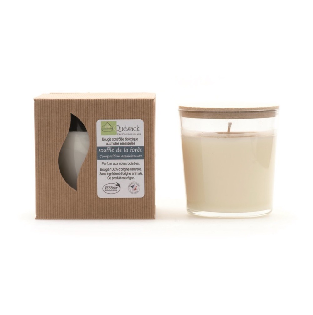 Bougie parfumée biologique 230g souffle de la forêt