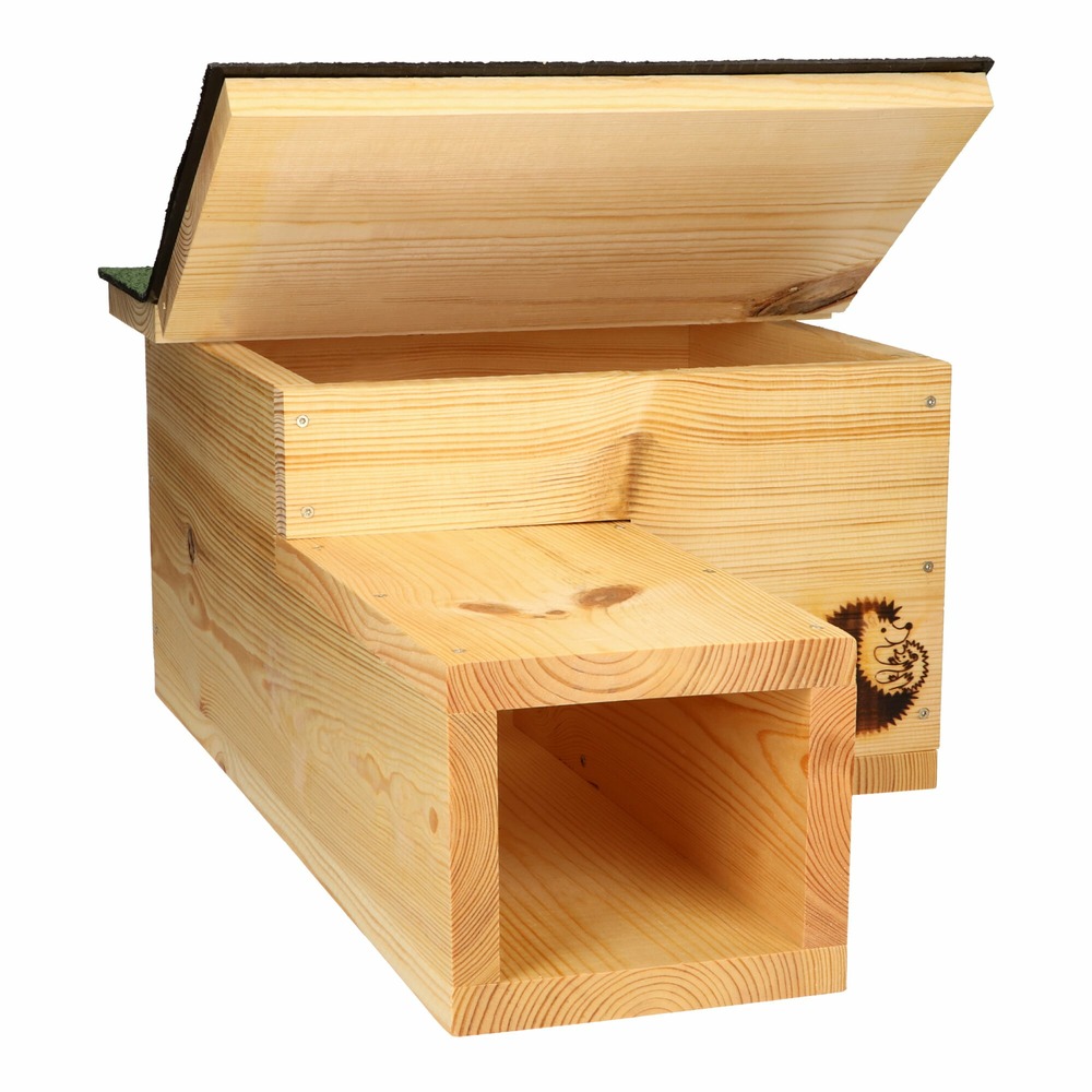Abri à hérissons premium avec entrée