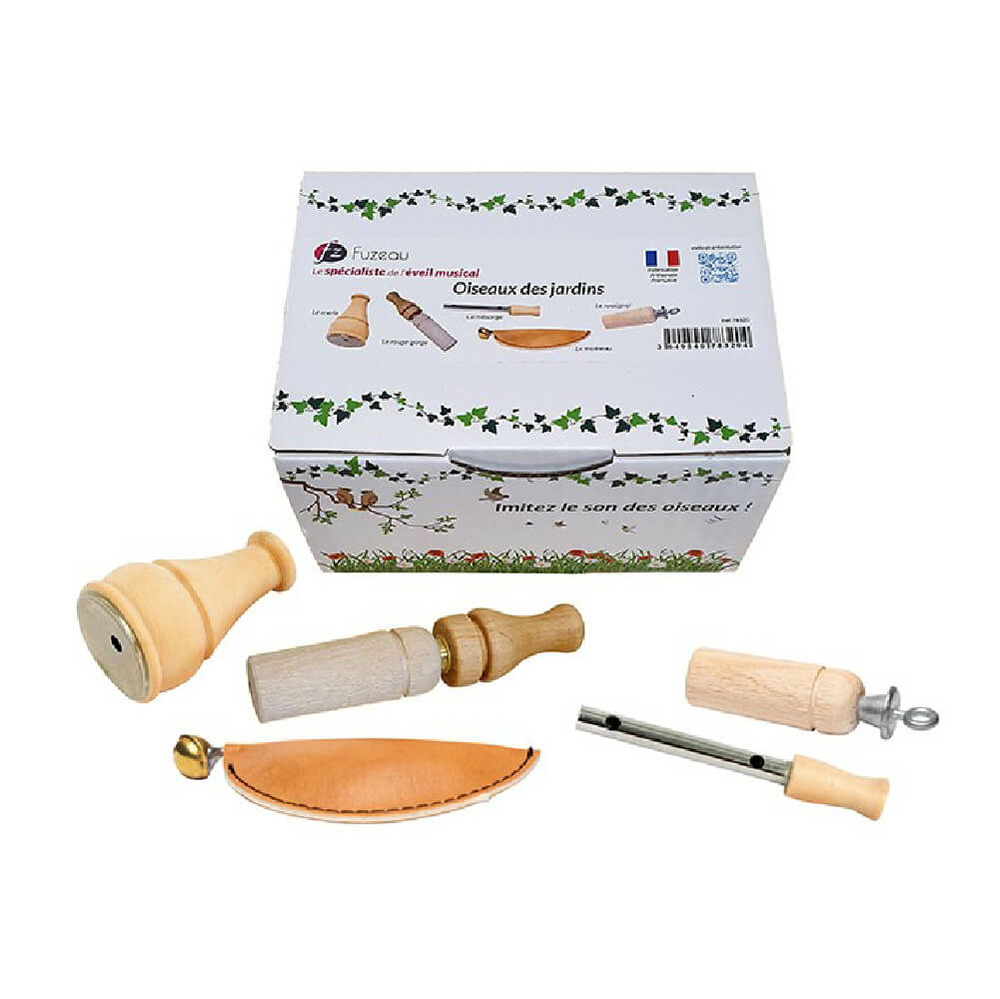 Coffret 5 appeaux - oiseaux des jardins