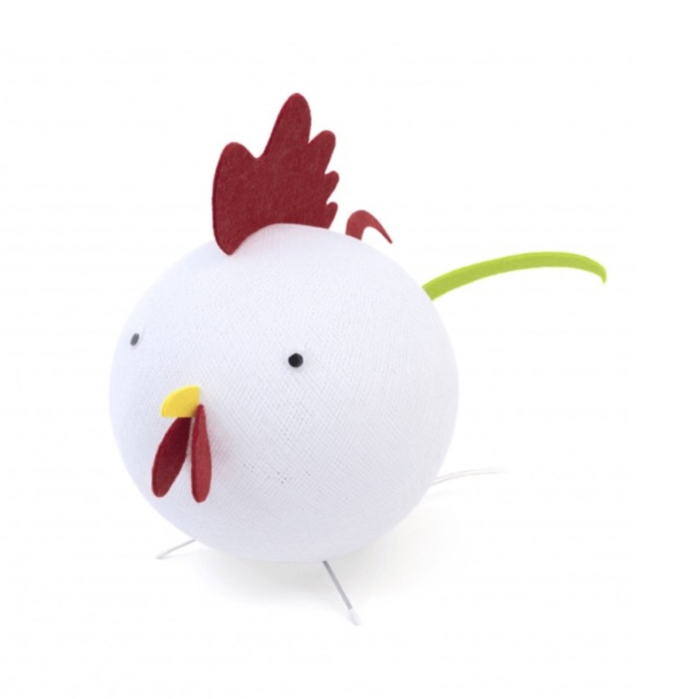 Lampe de chevet déco poule
