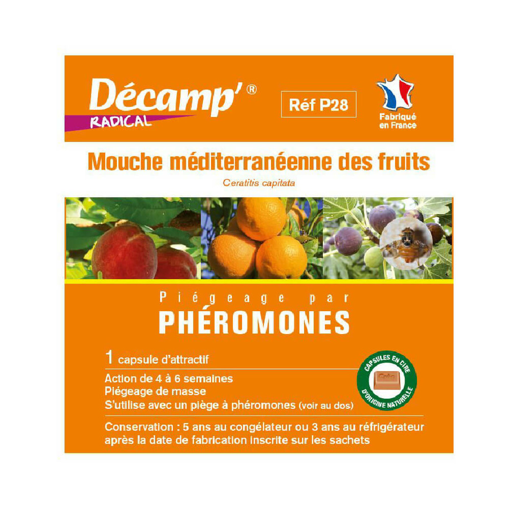 Phéromone contre la mouche méditerranéenne des fruits