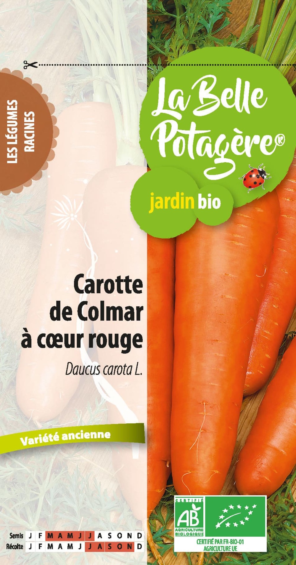 Carotte de colmar à coeur rouge 1,5 g