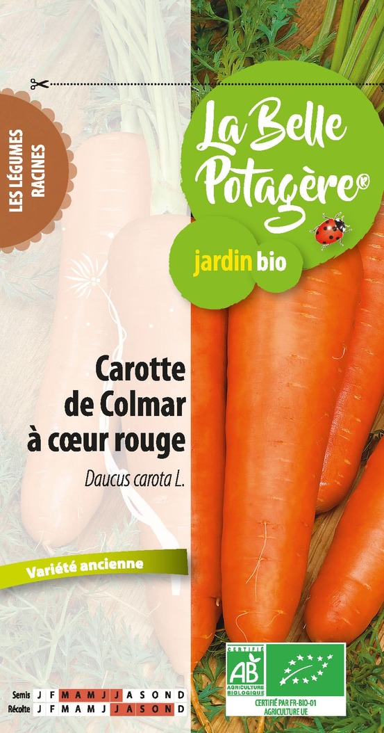 Carotte de colmar à coeur rouge 1,5 g