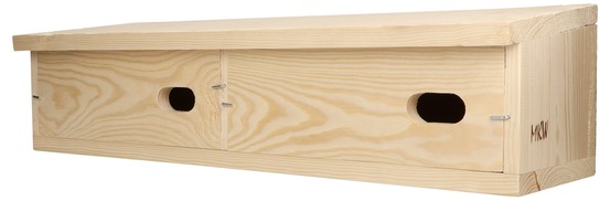 Nichoir double en bois pour martinets, haute qualité