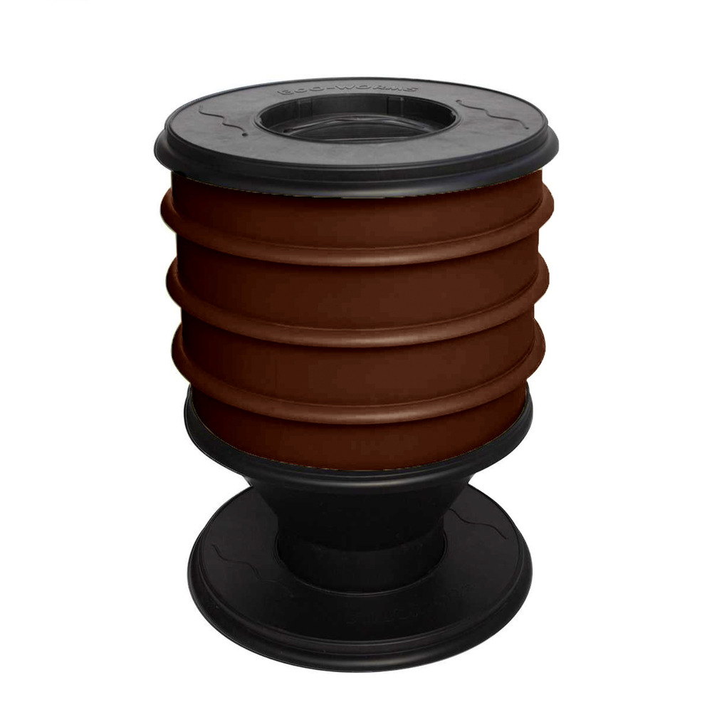 Lombricomposteur eco-worms coloris marron-chocolat