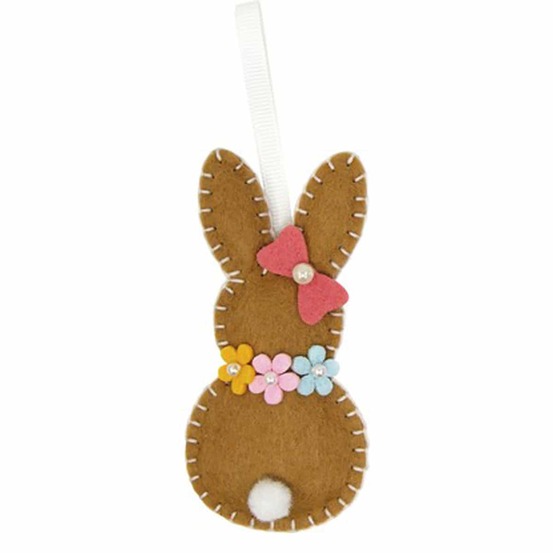 Mini kit à coudre en feutrine - motif lapin