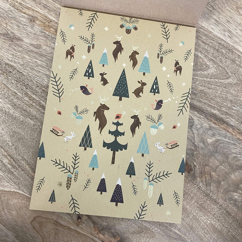 Bloc de papier kraft christmas a4