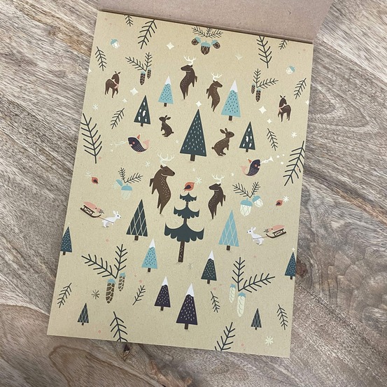 Bloc de papier kraft christmas a4