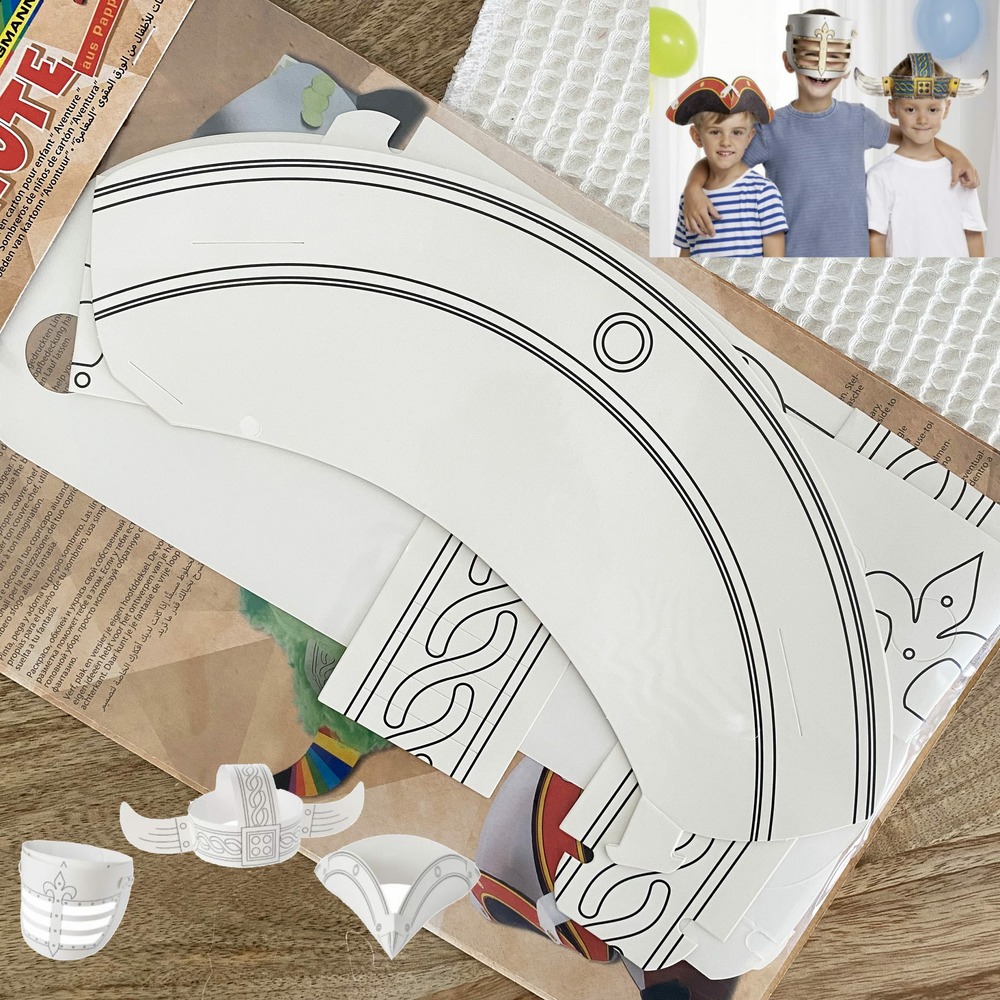 Kit de déguisement pour enfant en carton - chapeaux