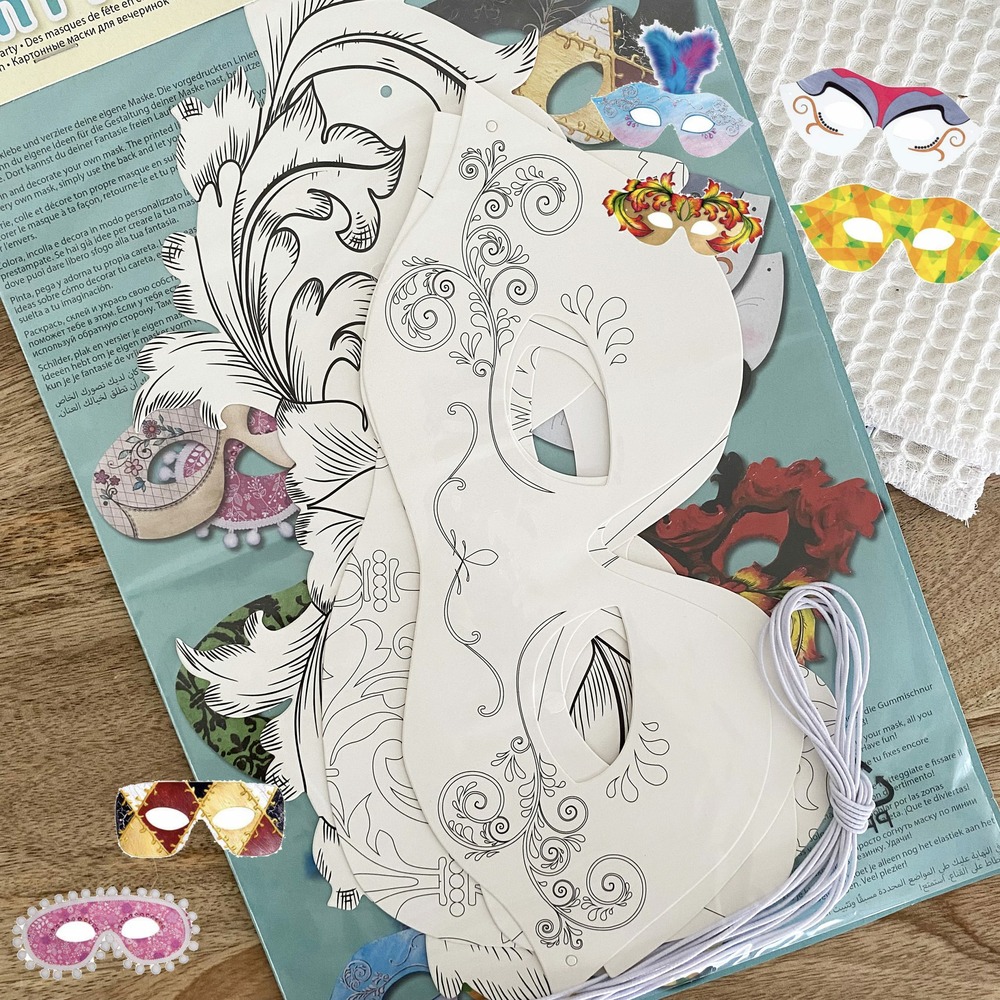 Kit de déguisement en carton - masques carnaval